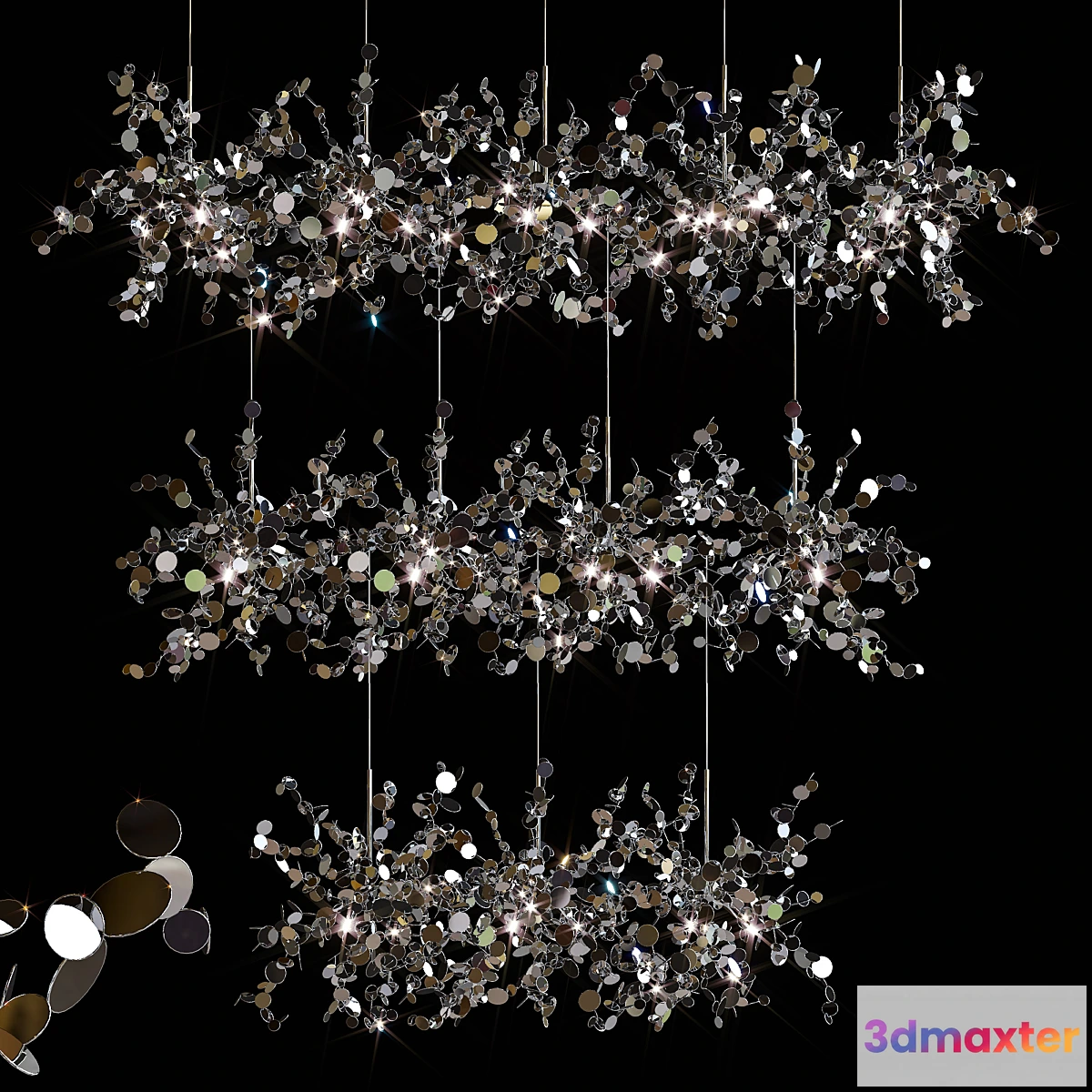 1421296 - Pendant lamps Loft It Spark 2 3D Max