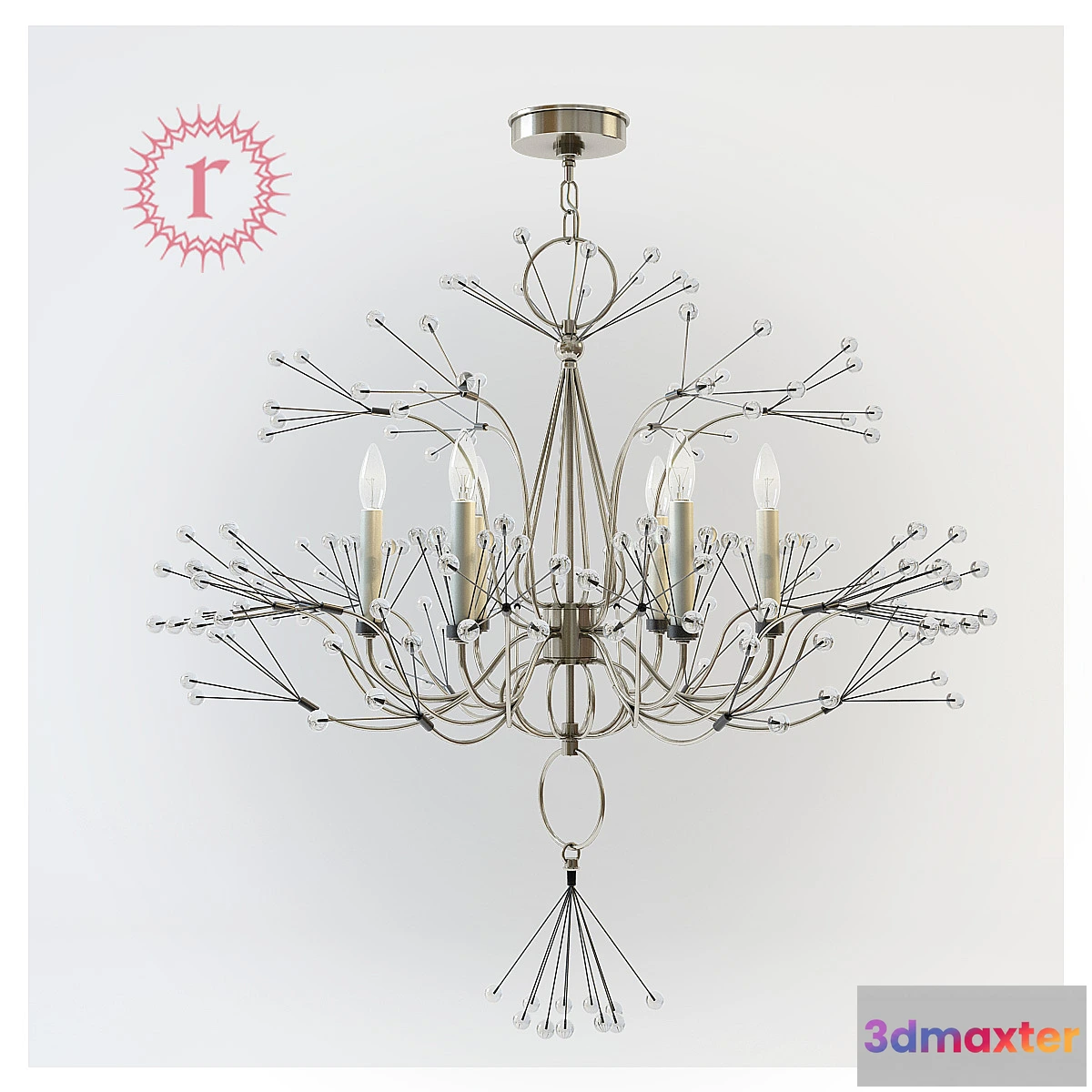 1421754 - Remains “Splashing Water 37 Chandelier” DC4300.37 3D Max