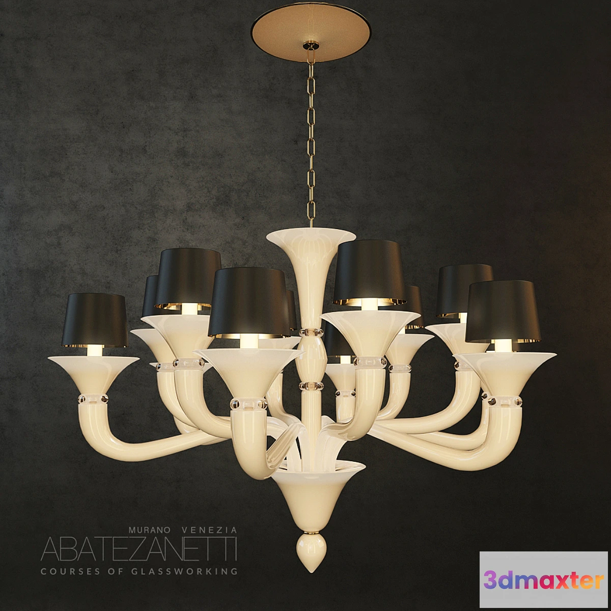 1421820 - Chandelier Abate Zanetti Celestia 3D Max