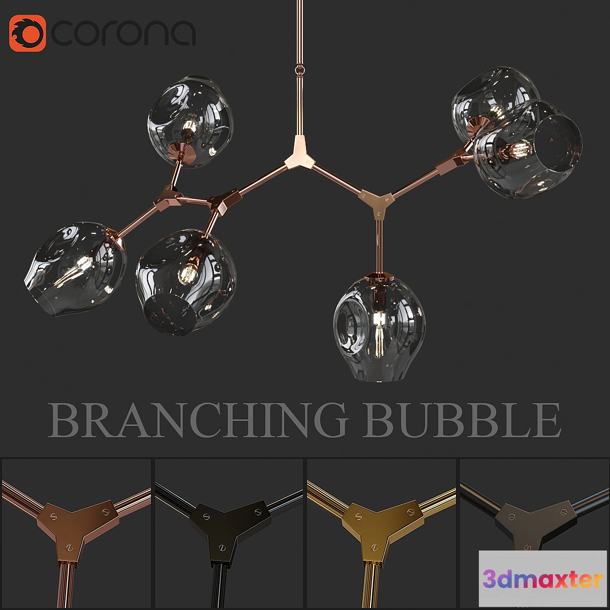 1422160 - branching bubble 3D Max