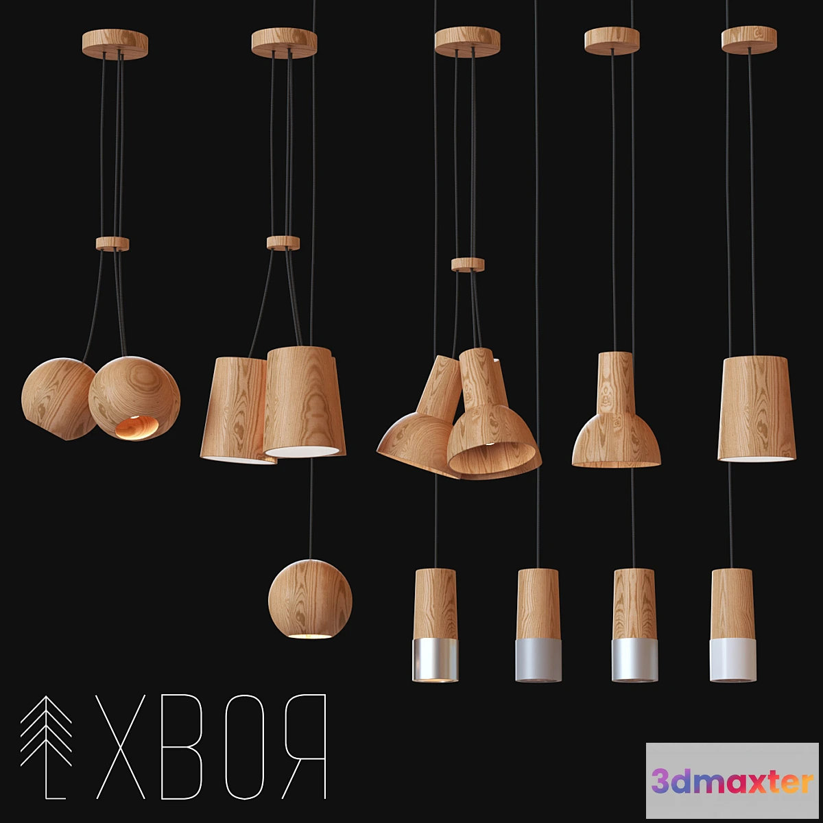 1422328 - Suspended light fixtures 3D Max