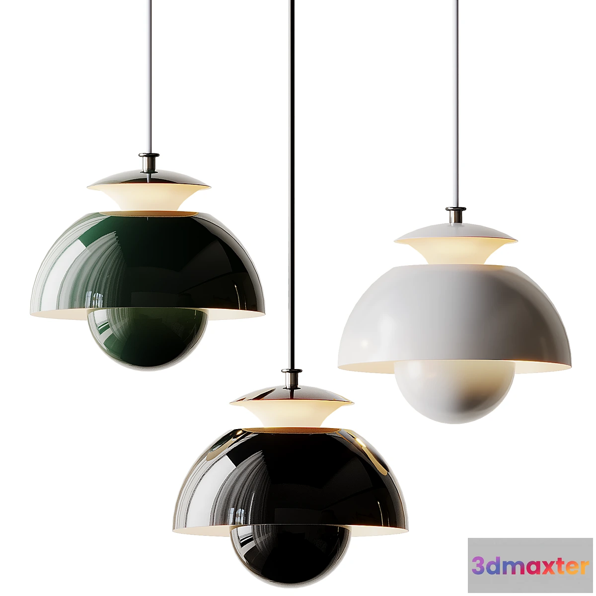 1422606 - Macaron Metal Pendant Lamp 3D Max