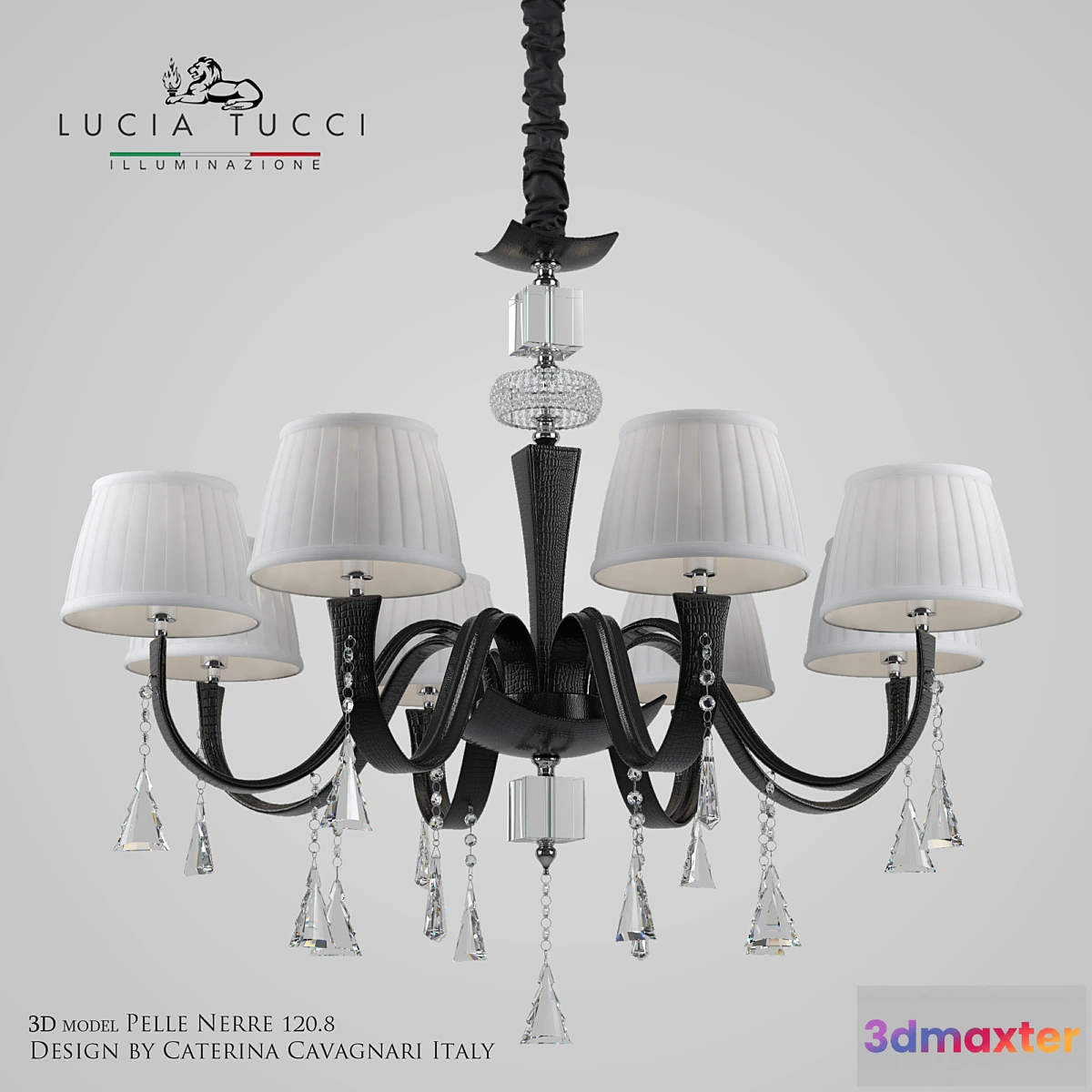 1423492 - Chandelier Pelle Nerre 120-8 3D Max
