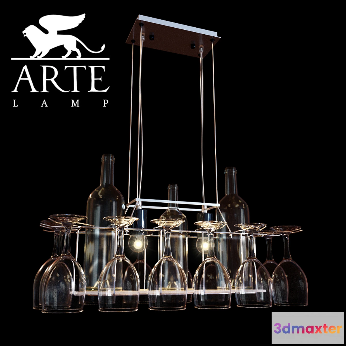 1423666 - Luminaire Arte Lamp Bancone A7043SP-2CC 3D Max