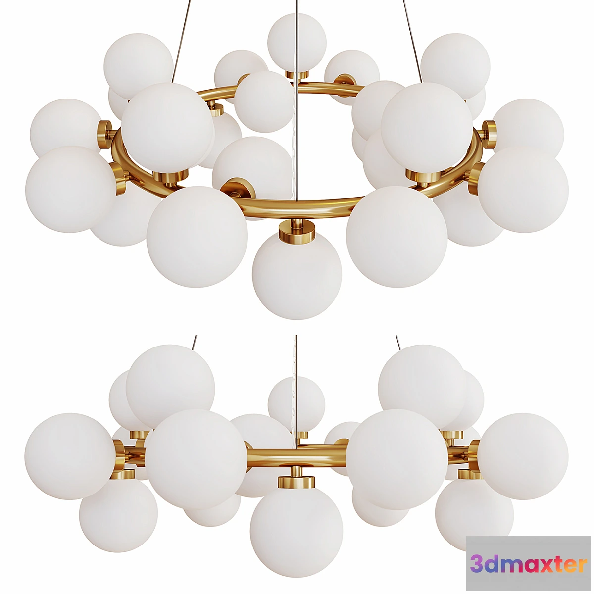 1424212 - Garda Decor. Ceiling lamp Balls 91GH-025 3D Max