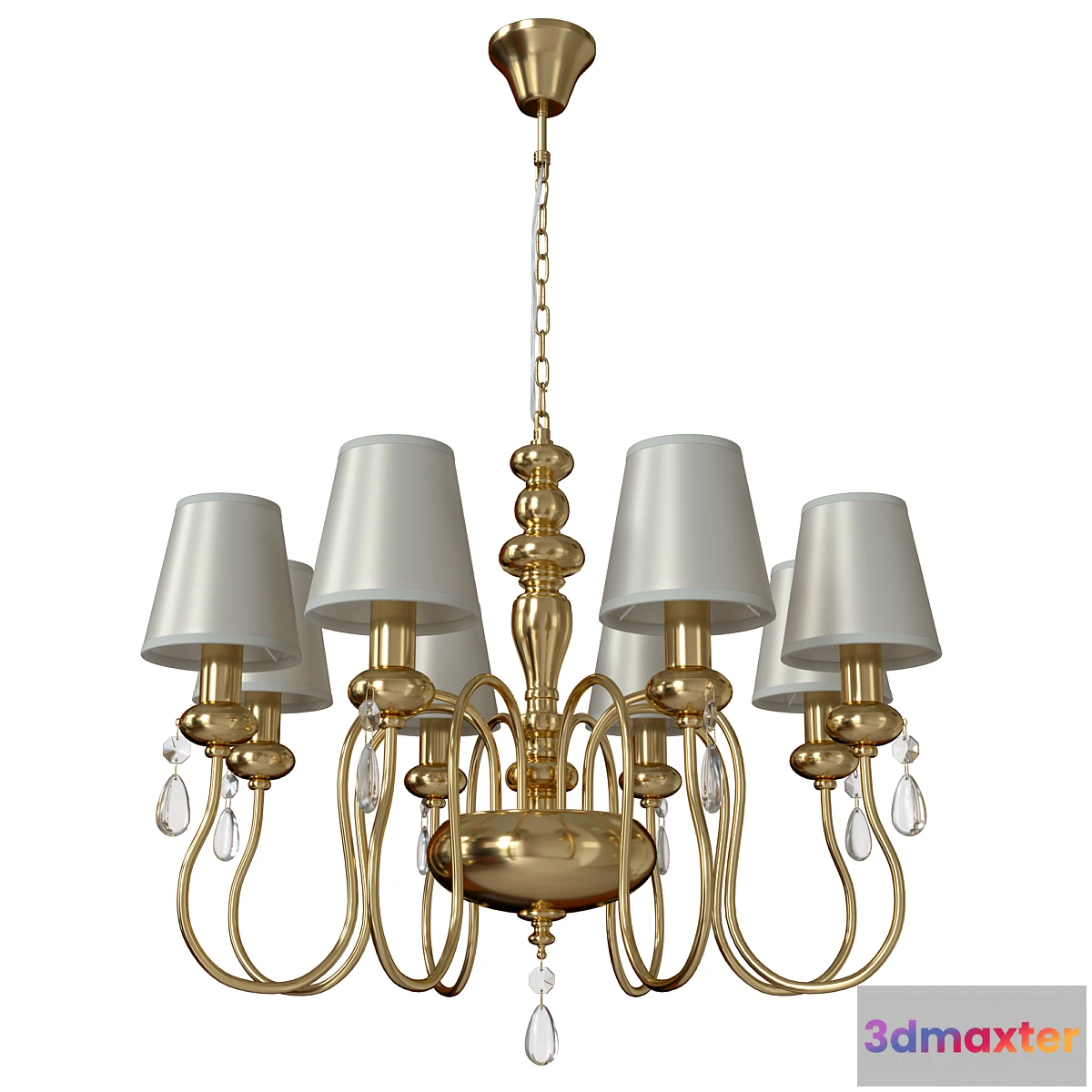 1424804 - Hanging chandelier Meki 4723_8 3D Max