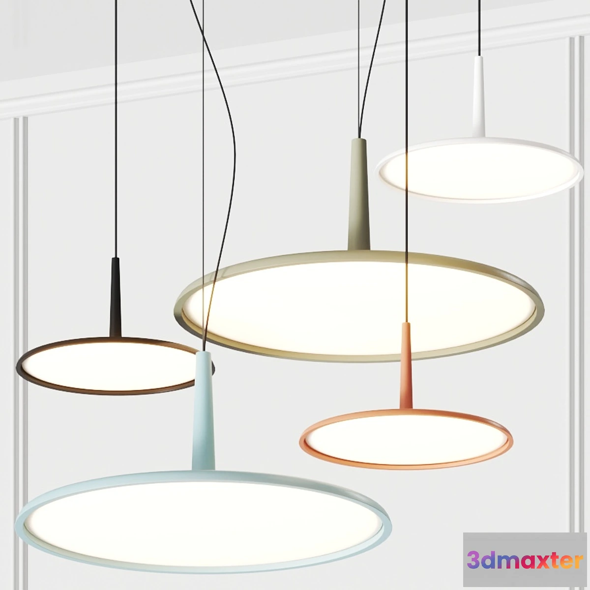 1425016 - Vibia Skan Pendant Lamps 3D Max