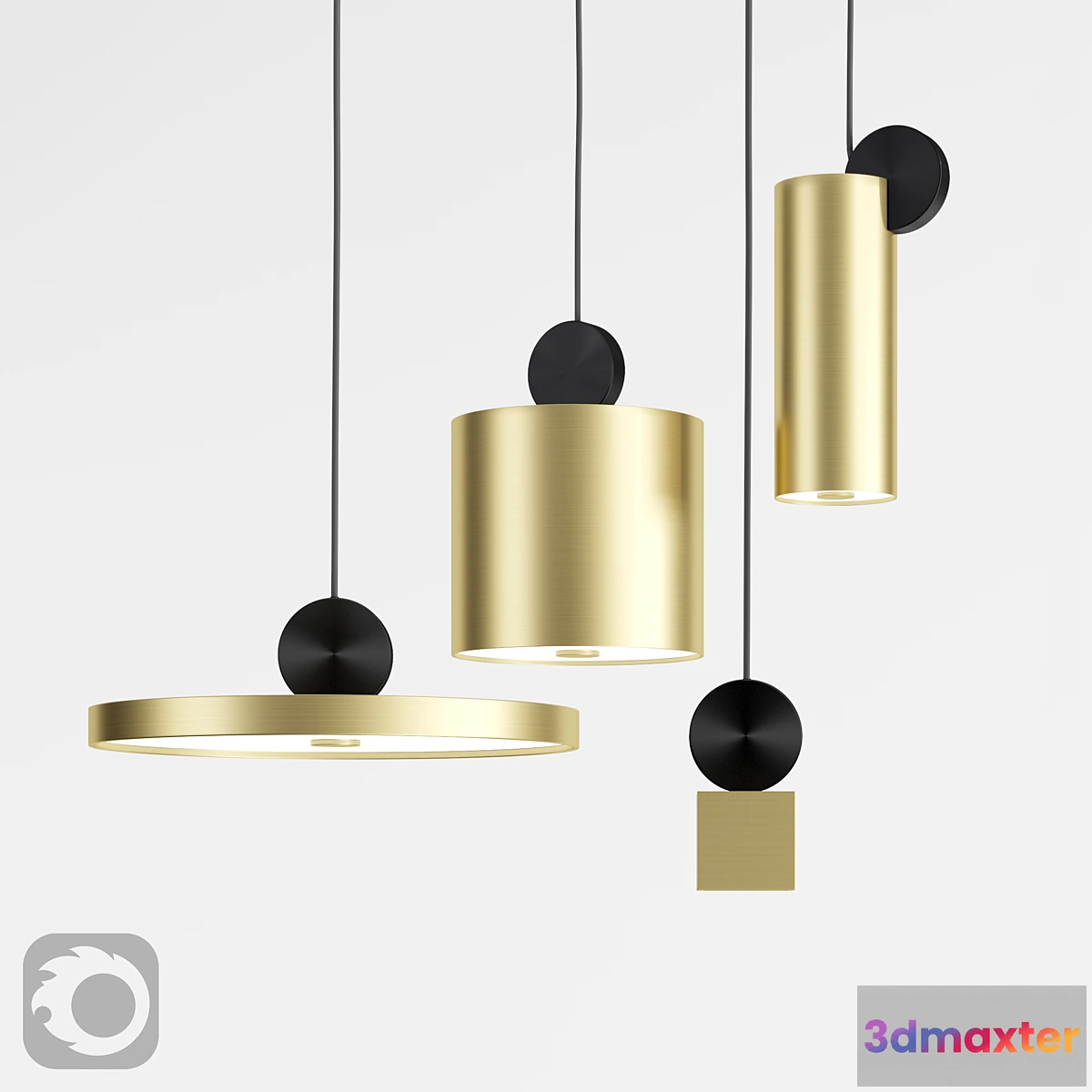 1425182 - Lampatron sheen chandelier 3D Max