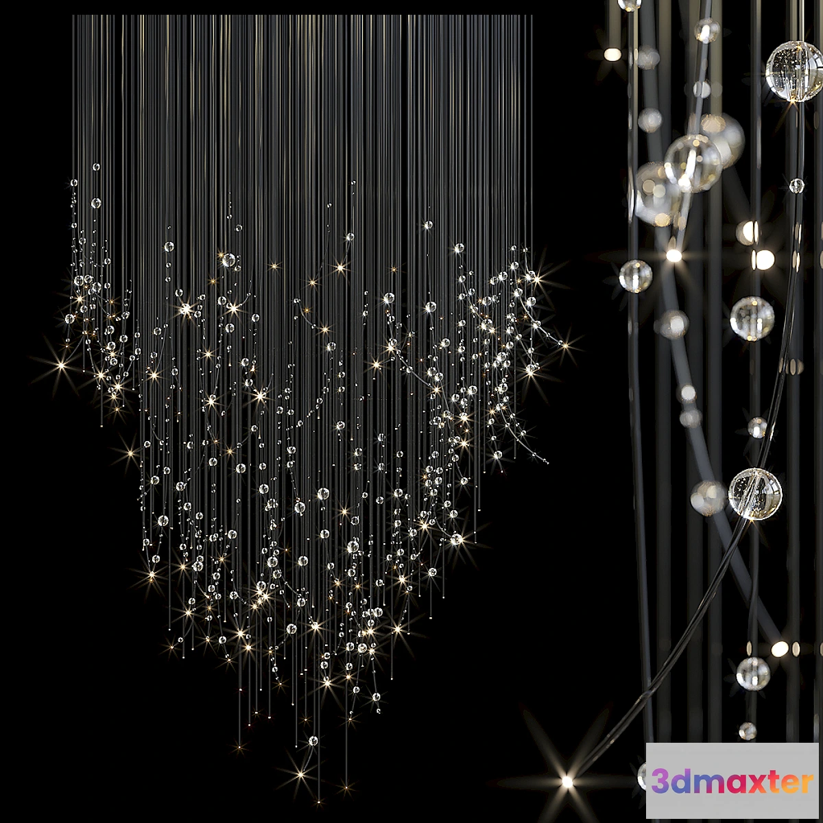 1425348 - Chandelier Light Vargov - Fiber 3D Max
