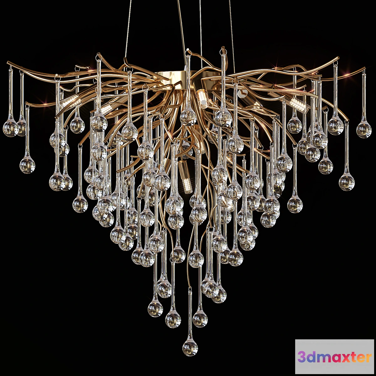 1425454 - MARIAN by Lampatron D60cm 9 lamps 3D Max