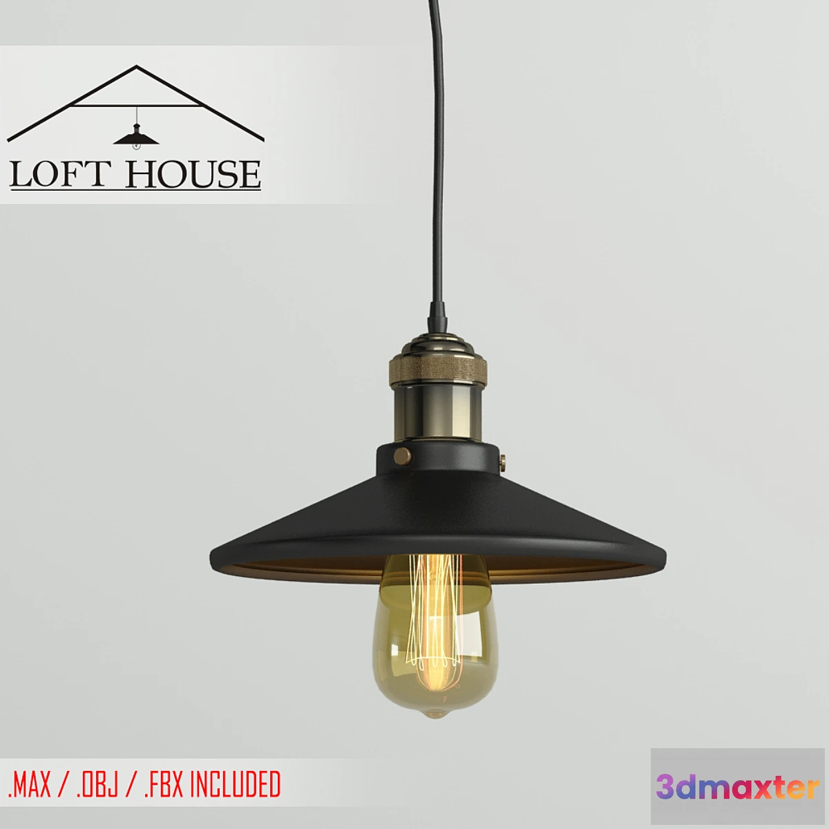 1425810 - Hanging lamp LOFT HOUSE P-101 3D Max