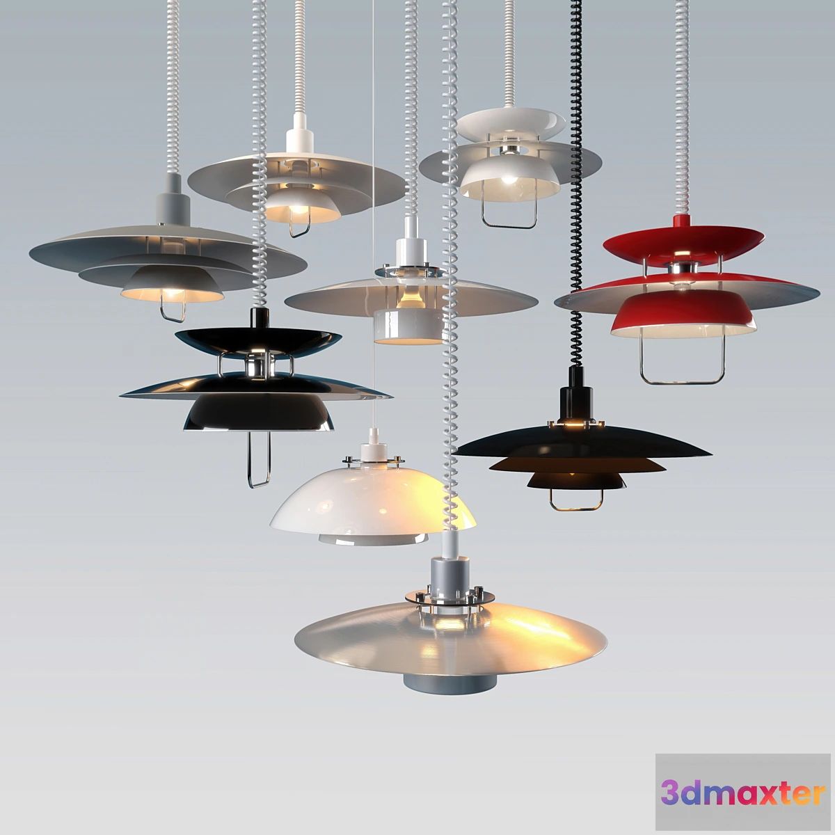 1427002 - Fixtures MARKSLÖJD Sweden 4 models. 3D Max