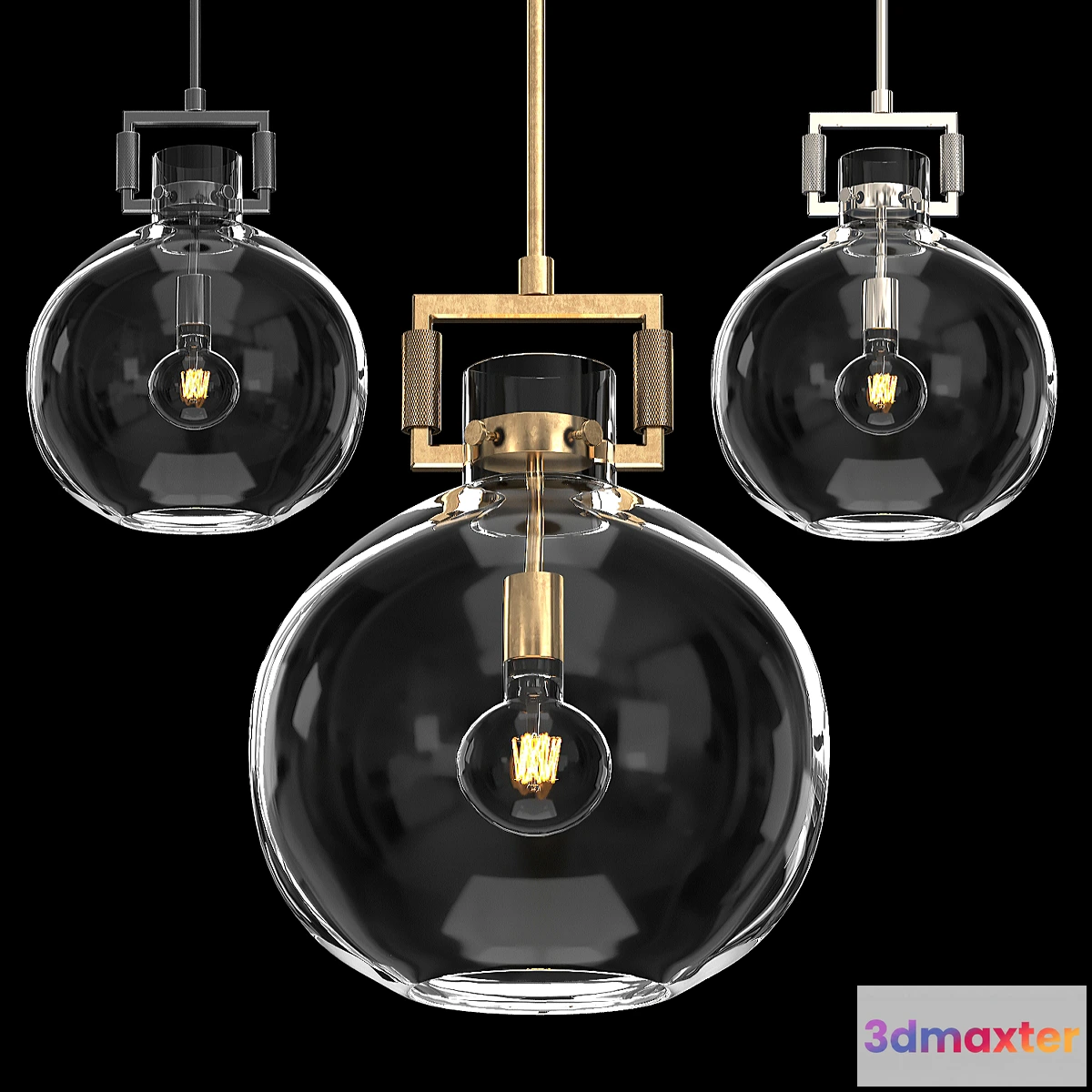 1427080 - MACHINIST GLASS GLOBE PENDANT 3D Max