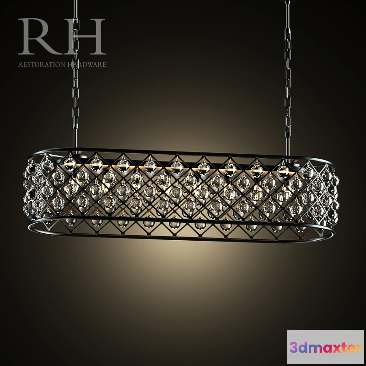 1427244 - RH SPENCER RECTANGULAR CHANDELIER 3D Max