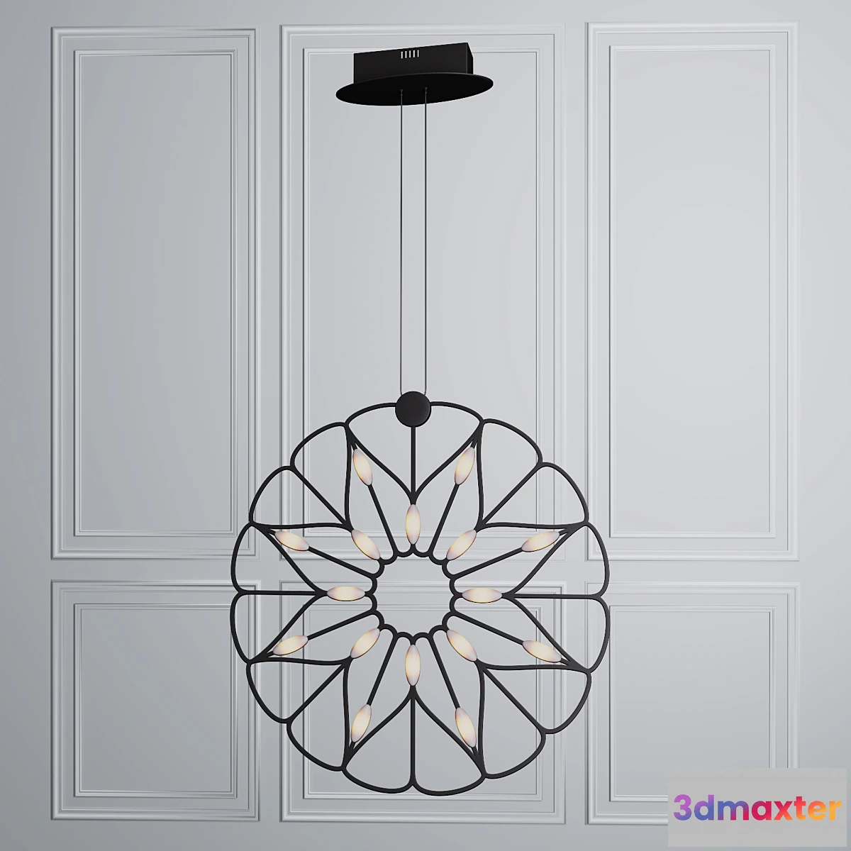 1427246 - Pendant lamp Maytoni Volare MOD037PL-L16B 3D Max
