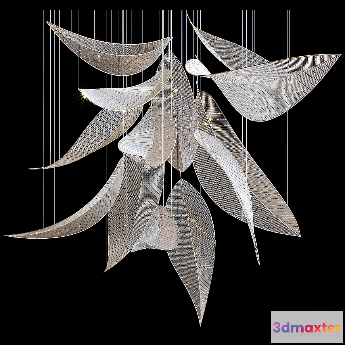 1427590 - LASVIT Crystal Palm 3D Max