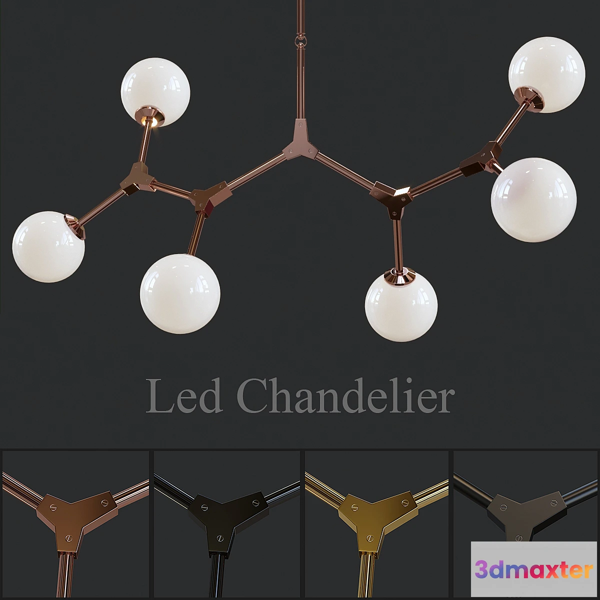 1427646 - Lindsey Modern Luster G4 Led Chandelier 3D Max