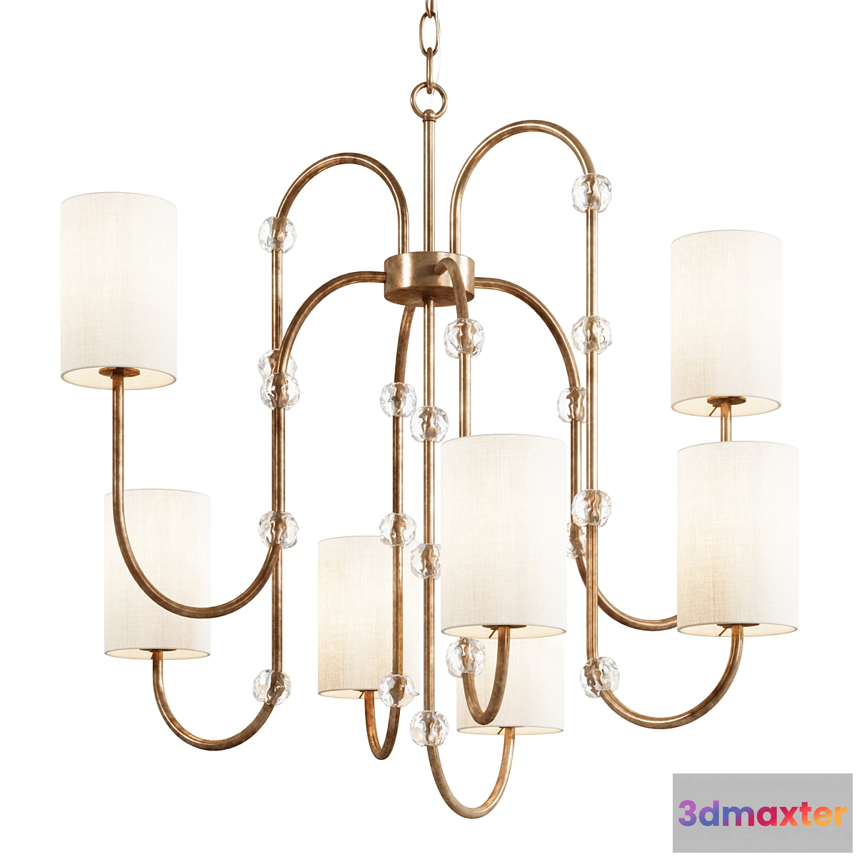 1428726 - Porta Romana Emile Ceiling Light 3D Max