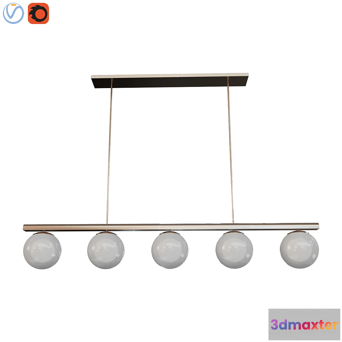 1429396 - Hayes Linear Chandelier 3D Max