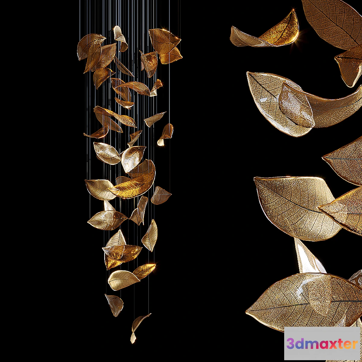 1430230 - Chandelier Light Vargov - Frozen Leaves 3D Max