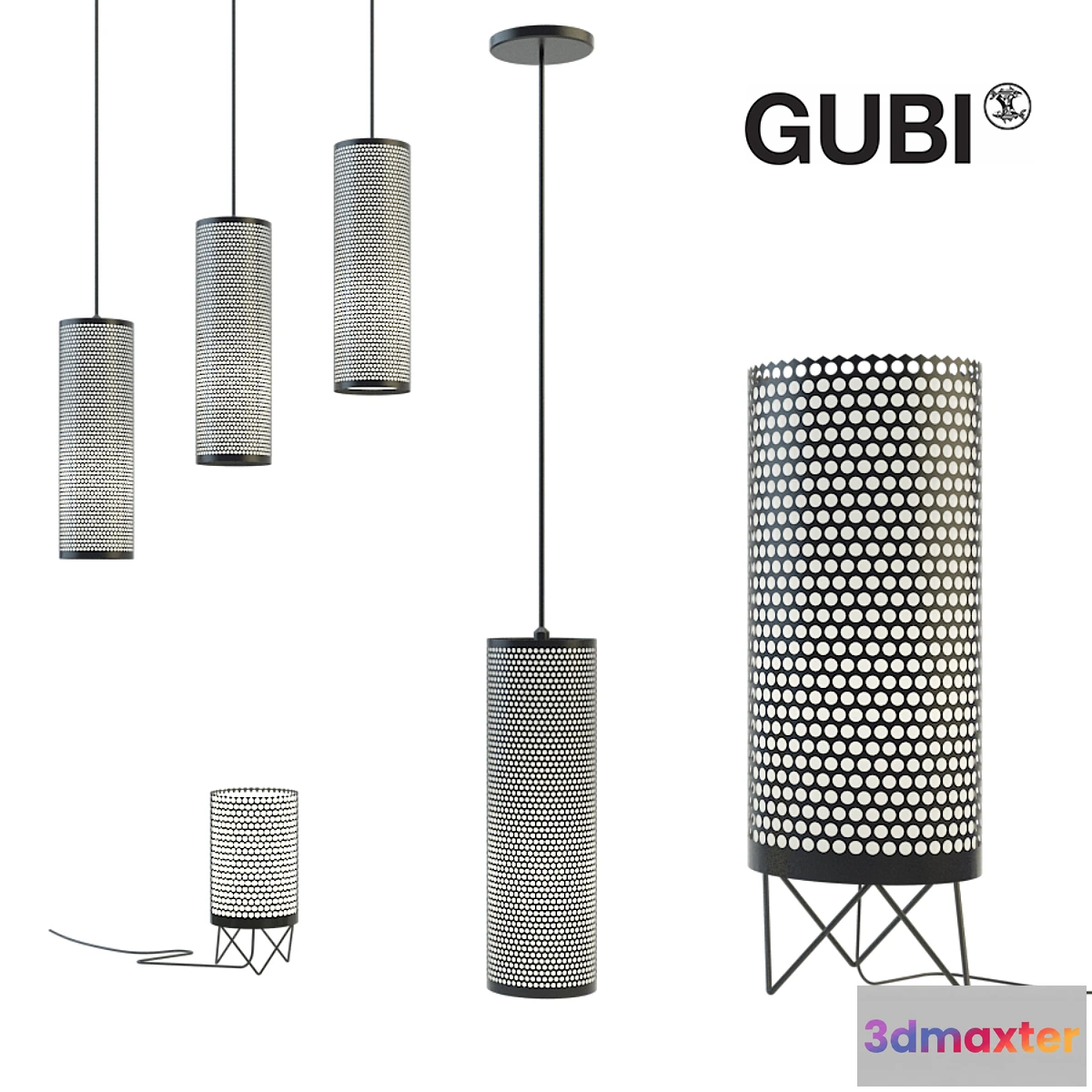 1430314 - Set of lamps Gubi 3D Max