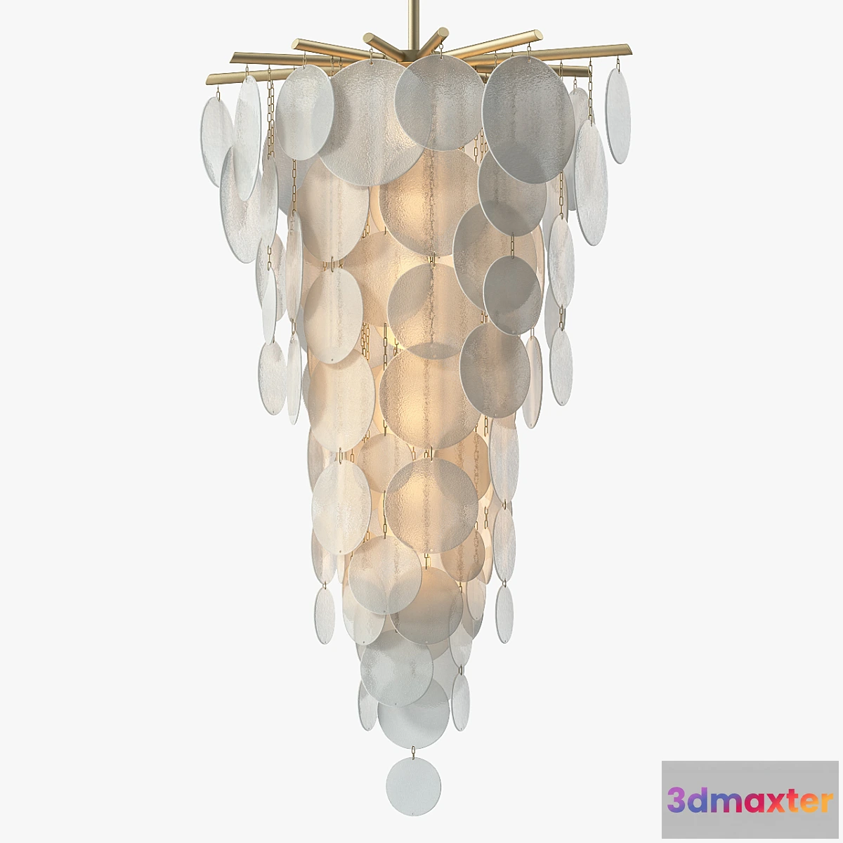 1431356 - CTO Lighting Nimbus Cascade Chandelier 3D Max