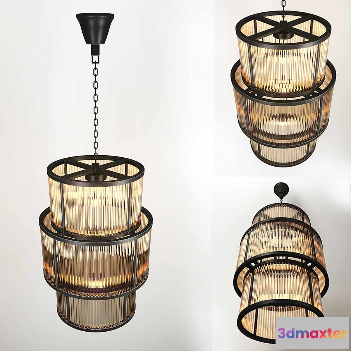 1431454 - Chandelier palmera by Eichholtz 3D Max