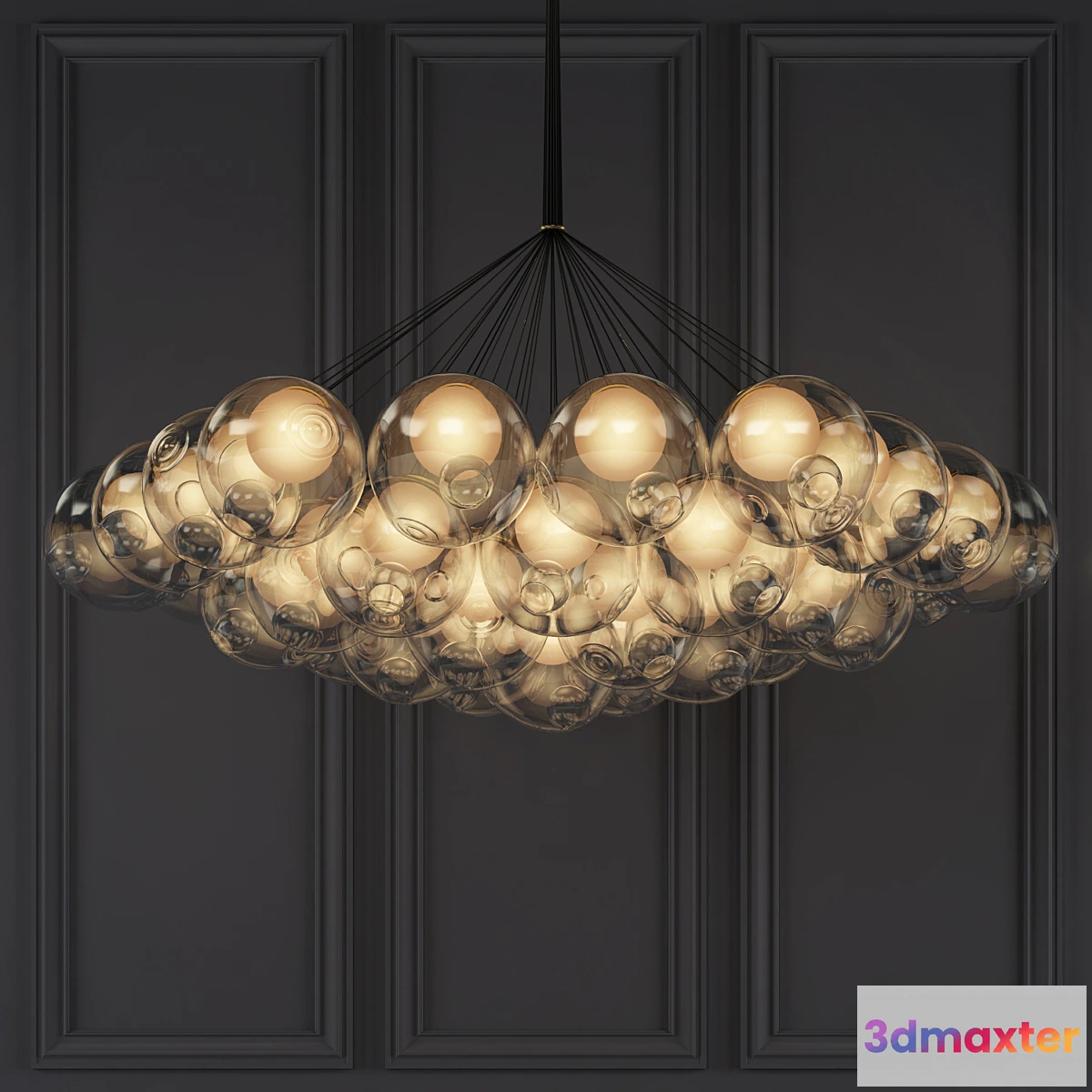 1431790 - Bocci 37-Bulb Cluster Chandelier 3D Max