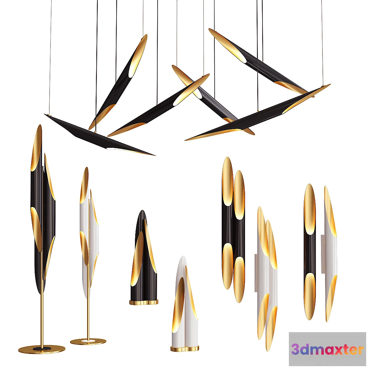 1431954 - Delightfull Coltrane Collection - 5 types 3D Max