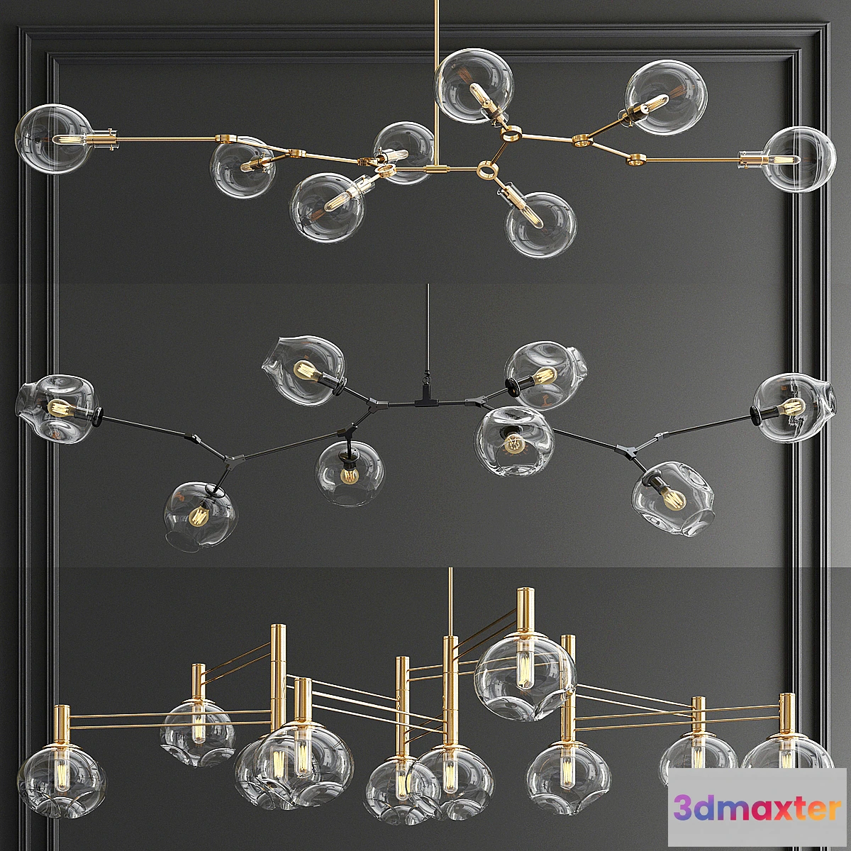 1432260 - Branching Bubble Collection - 3 type 3D Max