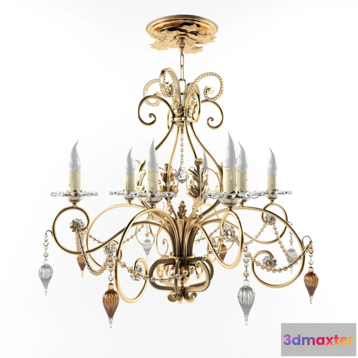 1432264 - Gallo 507m 8 oro 3D Max