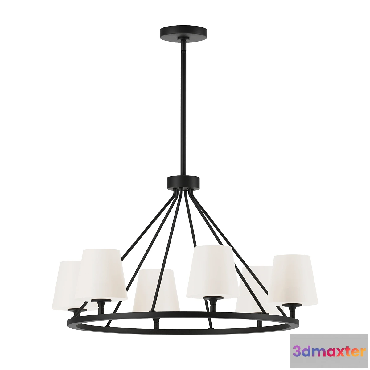 1432412 - Crystorama Keenan 6 light 3D Max