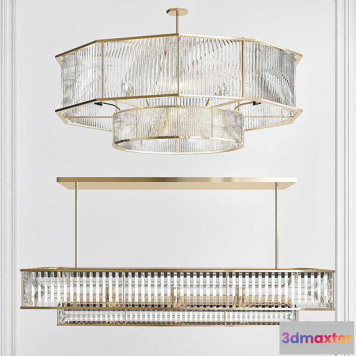 1433258 - Westelm Sphere Stem Chandelier 3D Max