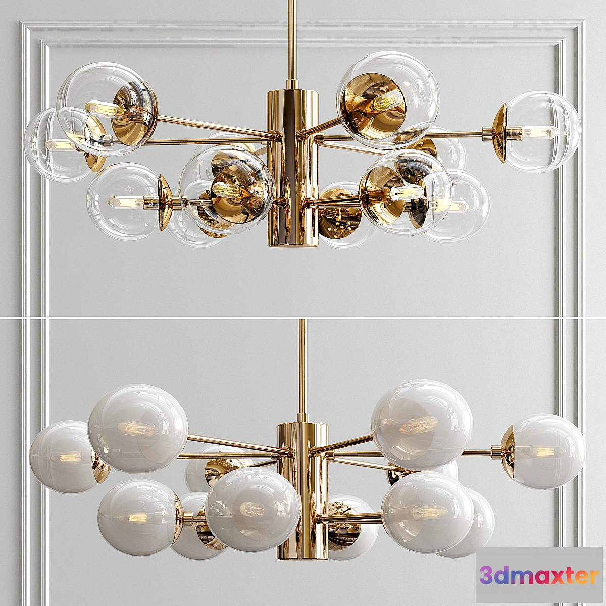1433490 - Karrington Small Chandelier 3D Max