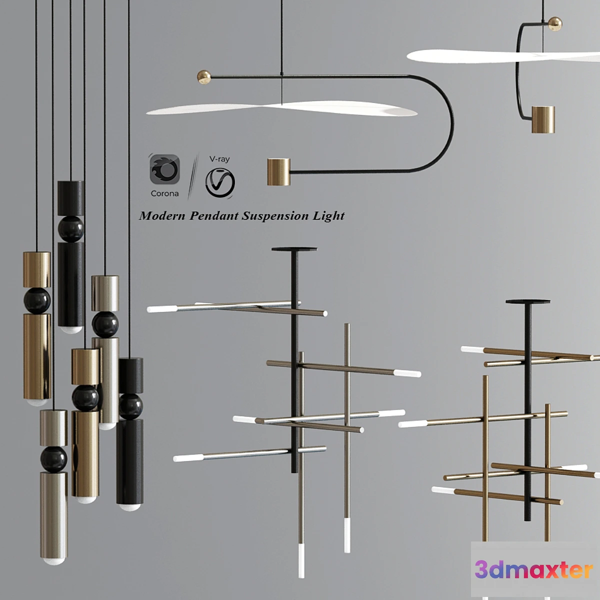 1433754 - Modern Pendant Suspension Light 05 3D Max