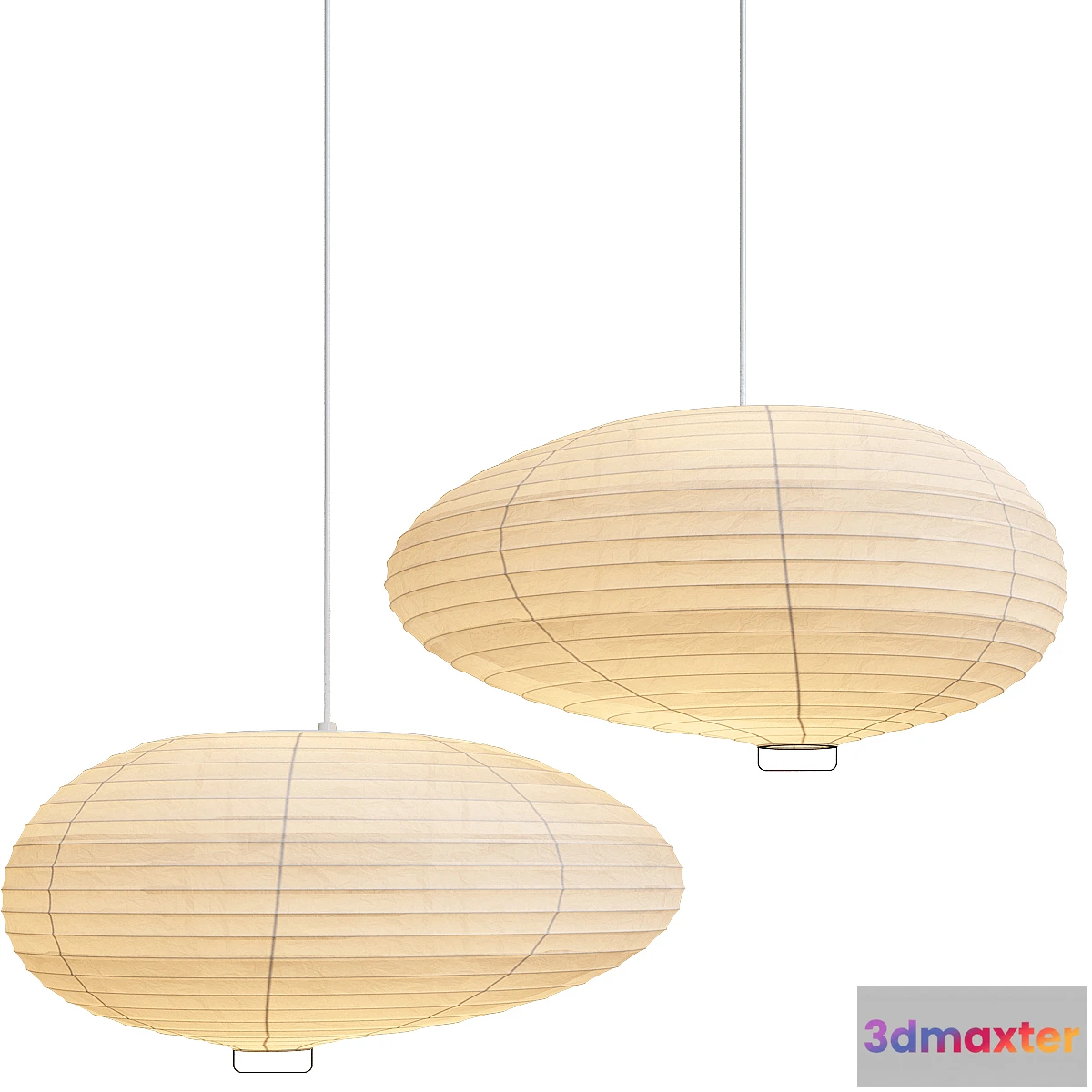 1433812 - Noguchi AKARI Pendant 3D Max