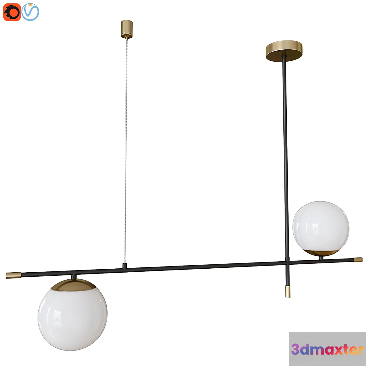 1433842 - Maytoni Nostalgia MOD048PL-02G 3D Max