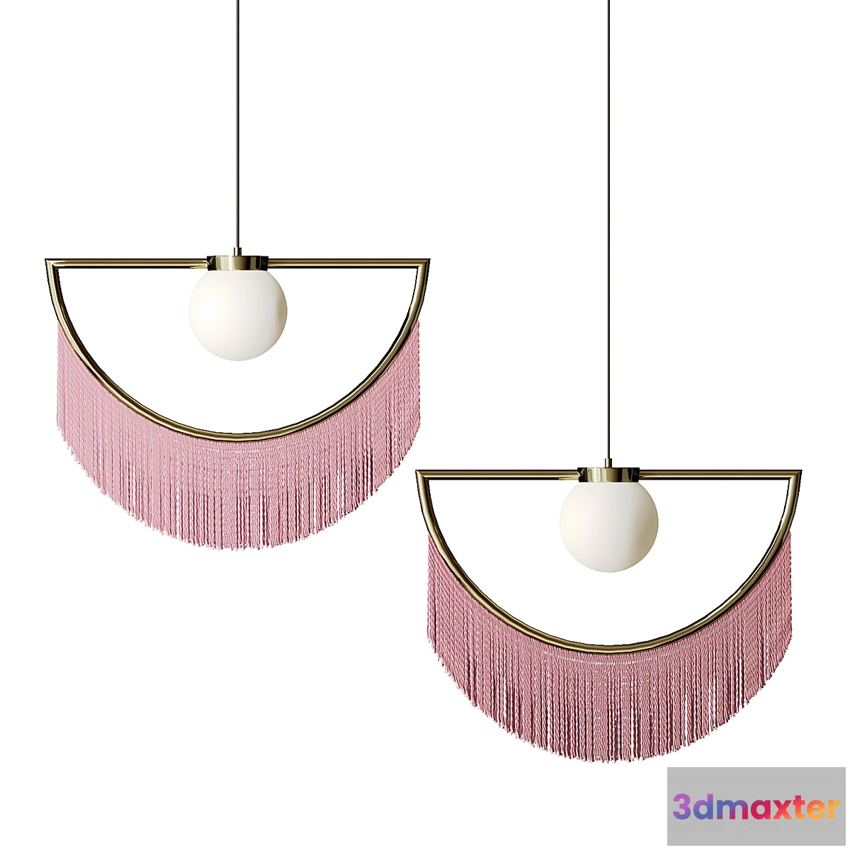 1434136 - Pendant lamp with tassels Fringe 3D Max
