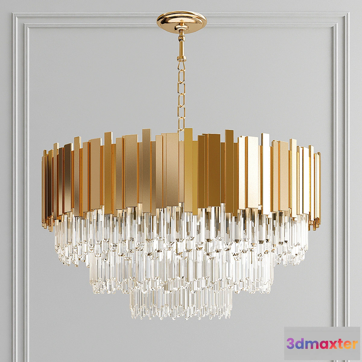 1434316 - Creative crystal chandelier 3D Max