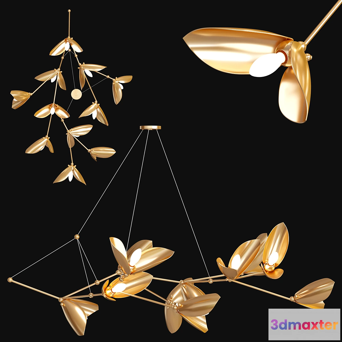 1434544 - Chandelier LAVRA B 3D Max