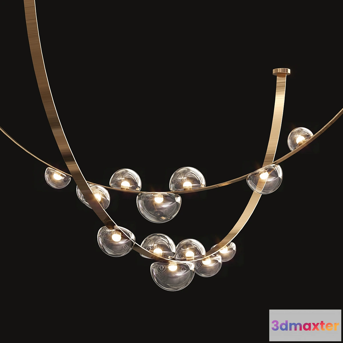 1434896 - Modern led Chandelier 05 3D Max