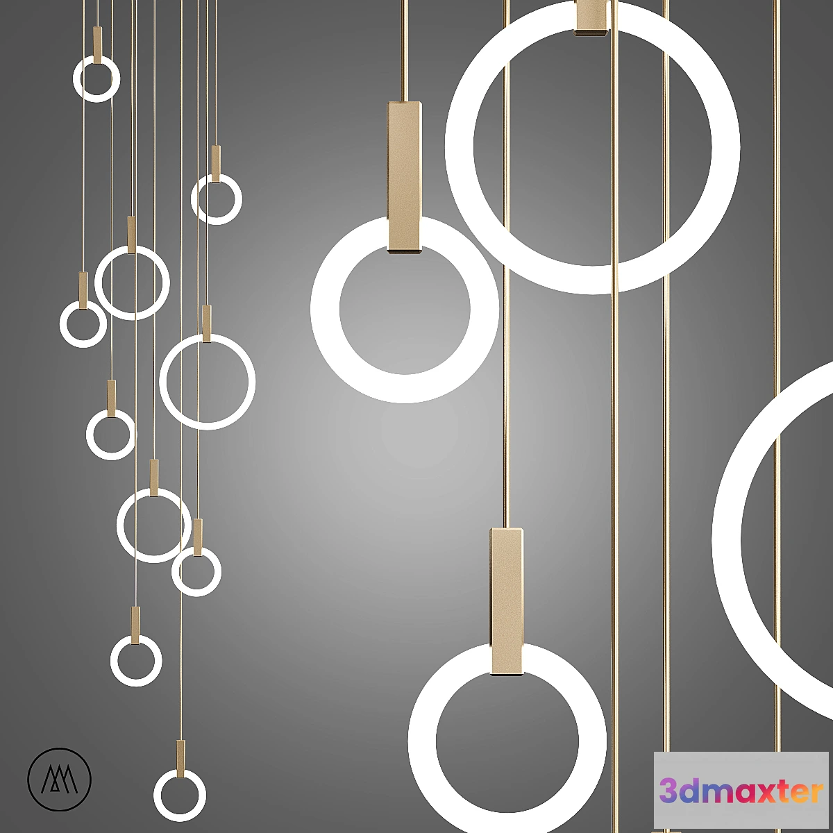 1435604 - Pendant lamp HALO By Matthew McCormick 3D Max