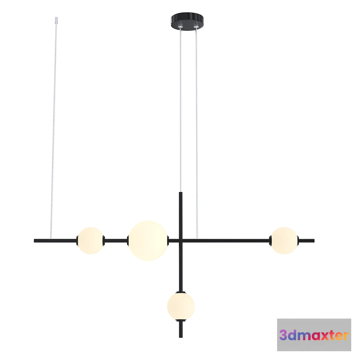 1435654 - Chandelier zambelis negru 3D Max