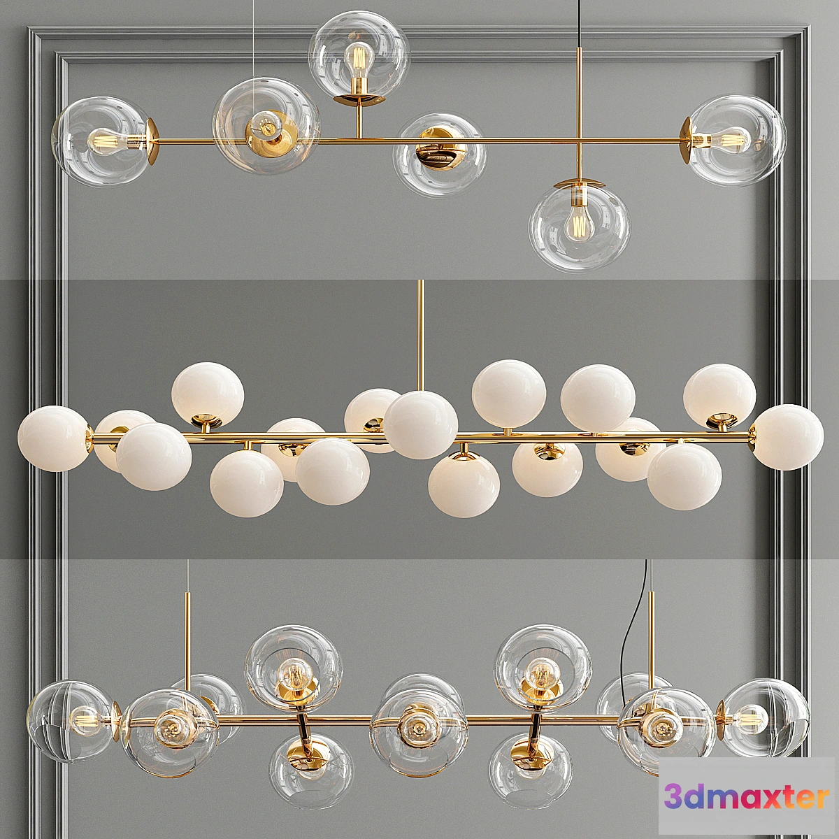1435730 - Trend Linear Pendant - 3 type 3D Max