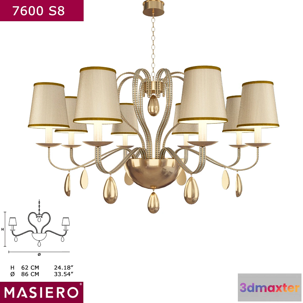 1436614 - 7600 S8 Masiero 3D Max