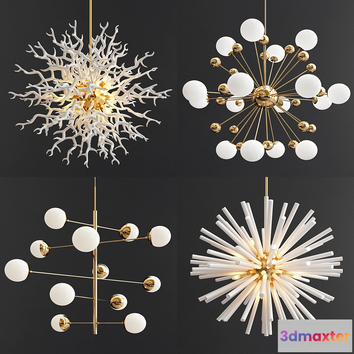 1437164 - Four Exclusive Chandelier Collection_24 3D Max