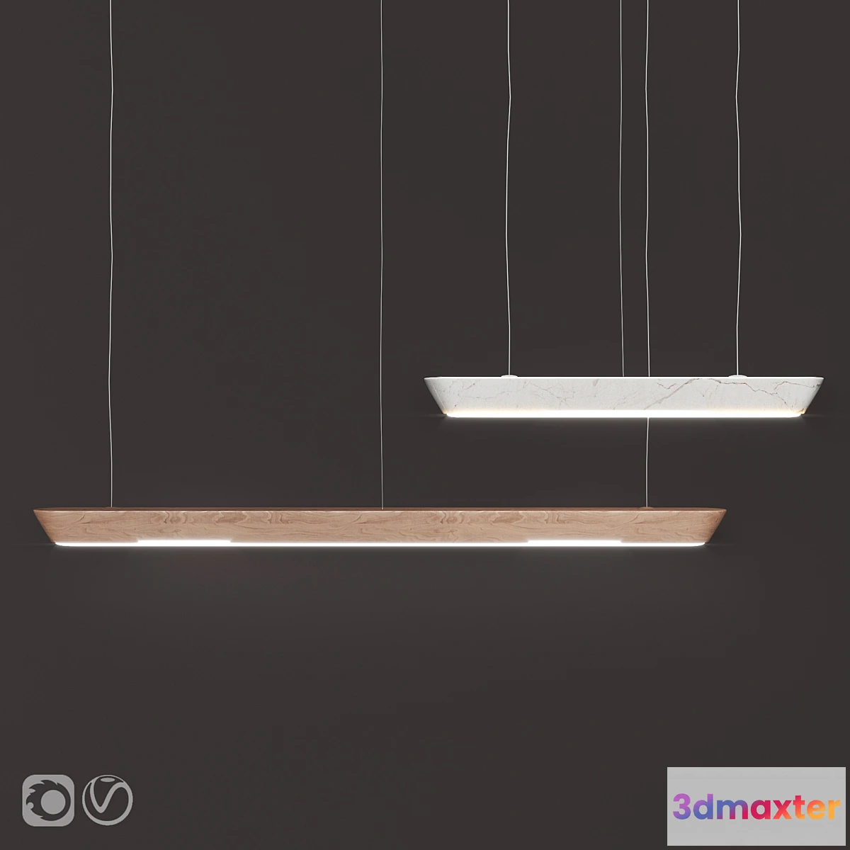 1438020 - Pentalight Woody Pendant Lamp 3D Max
