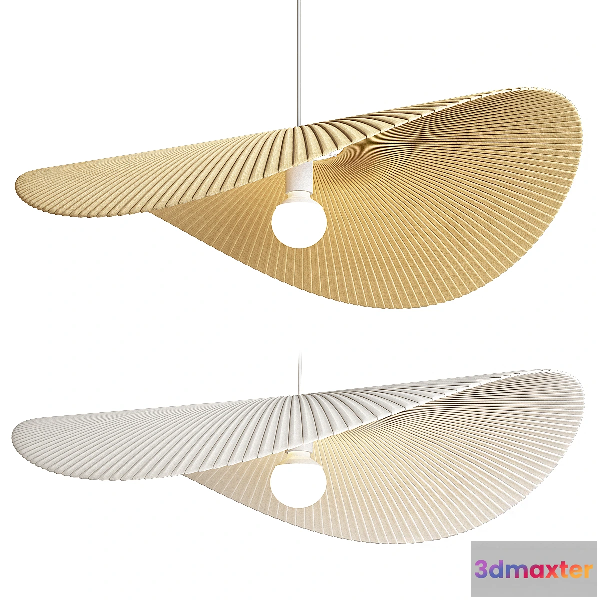 1438348 - Straw Fabric Pendant Light 80 3D Max