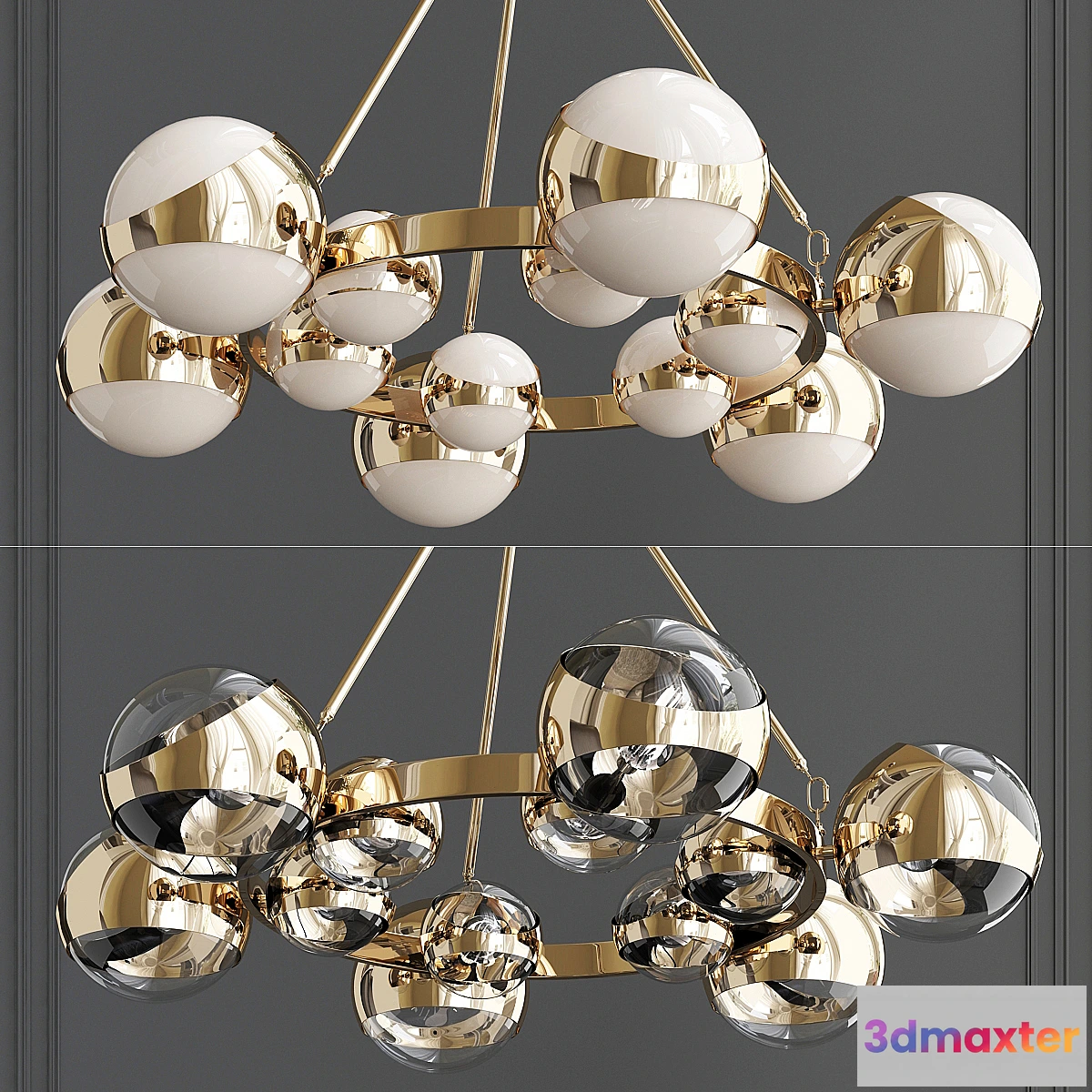 1438558 - Eichholtz CHANDELIER PIAZETTA 3D Max