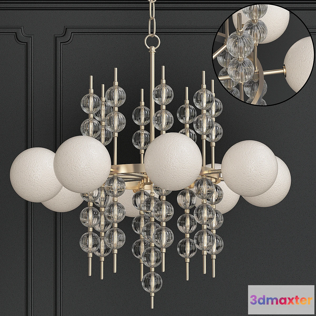 1438738 - Luxury Modern Chandelier 3D Max